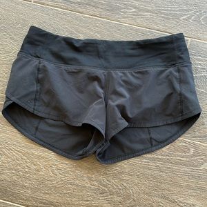 Lululemon Speed Up Low Rise Lined Shorts Black